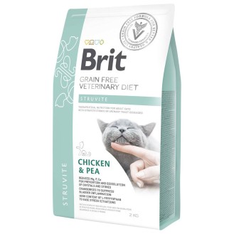 Brit Veterinary Diet Struvite Chicken&Pea Sucha Karma dla kota op. 2kg