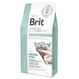 Brit Veterinary Diet Struvite Chicken&Pea Sucha Karma dla kota op. 5kg