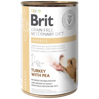 Brit Veterinary Diet Hepatic Turkey&Pea Mokra Karma dla psa op. 400g