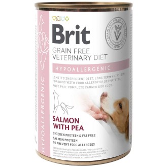 Brit Veterinary Diet Hypoallergenic Salmon&Pea Mokra Karma dla psa op. 400g