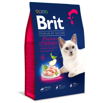 Brit Premium Cat Adult Sterilised Sucha Karma dla kota op. 8kg