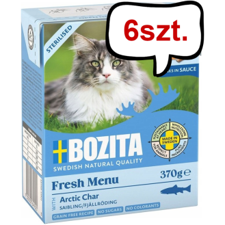 Bozita Adult Sterilised Pstrąg w Sosie Mokra Karma dla kota op. 370g Pakiet 6szt.
