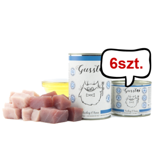 Gussto Fresh Turkey&Tuna Mokra Karma dla kota op. 200g Pakiet 6szt.