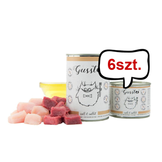 Gussto Fresh Calf&Rabbit Mokra Karma dla kota op. 400g Pakiet 6szt.
