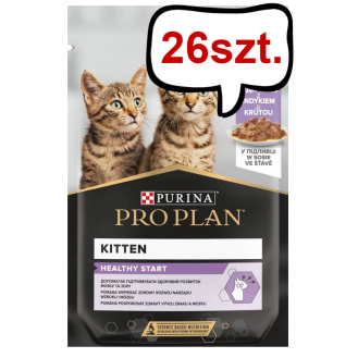 Pro Plan Cat Kitten Indyk Mokra Karma dla kociąt op. 85g Pakiet 26szt.