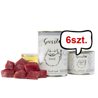 Gussto Fresh Lamb Mokra Karma dla kota op. 400g Pakiet 6szt.