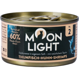 Moonlight Dinner nr 2 Tuńczyk, kurczak i krewetki Mokra Karma dla kota op. 80g