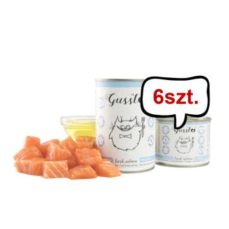 Gussto Fresh Salmon Mokra Karma dla kota op. 375g Pakiet 6szt.