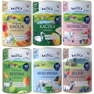 Baltica Smaki Regionów Pakiet degustacyjny Mokra Karma dla psa op. 6x400g