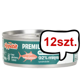 Comfy Appetit Premium Sterilized Mousse z Tuńczykiem Mokra karma dla kota 85g Pakiet 12szt.