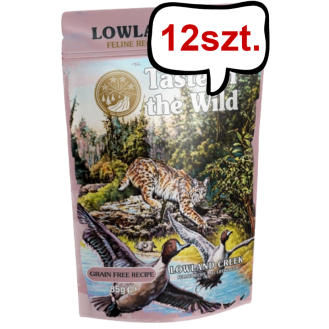 Taste of the Wild Lowand Creek Mokra Karma dla kota op. 85g Pakiet 12szt.