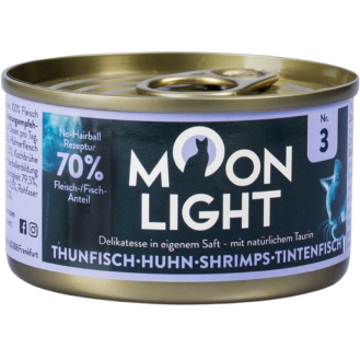 Moonlight Dinner nr 3 Tuńczyk, kurczak i kałamarnica Mokra Karma dla kota op. 80g