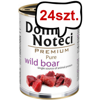 Dolina Noteci Premium Pure Wild Boar Mokra Karma dla psa op. 400g Pakiet 24szt.