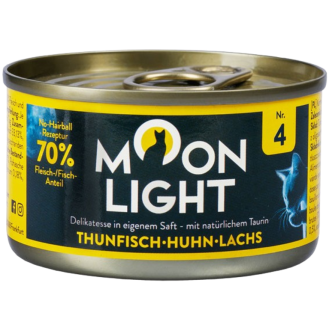 Moonlight Dinner nr 4 Tuńczyk, kurczak i łosoś Mokra Karma dla kota op. 80g