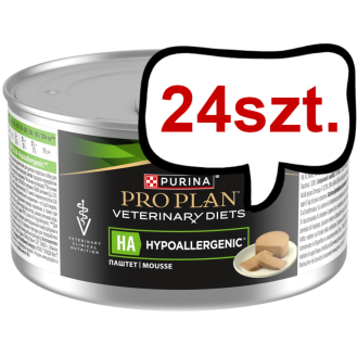 Purina Veterinary Diets HA Hypoallergenic Mokra Karma dla psa op. 195g Pakiet 24szt.
