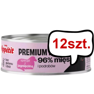 Comfy Appetit Premium Mousse z Jagnięciną Mokra karma dla kota 85g Pakiet 12szt.