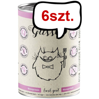Gussto Fresh Goat Mokra Karma dla kota op. 400g Pakiet 6szt.