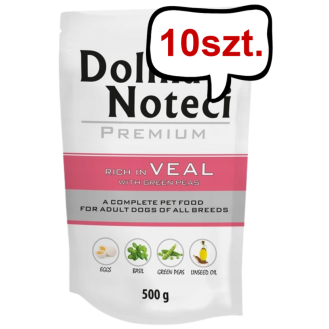 Dolina Noteci Premium Adult Cielęcina z Groszkiem Mokra Karma dla psa op. 10x500g