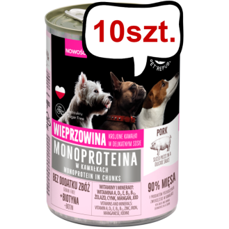 Pet Republic Adult Monoproteina Wieprzowina Mokra Karma dla psa op. 400g Pakiet 10szt.