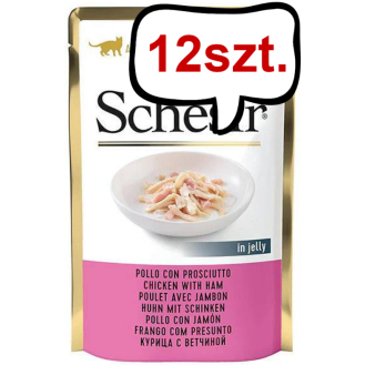 Schesir Adult Chicken&Ham in Jelly Mokra Karma dla kota op. 50g Pakiet 12szt.