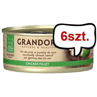 Grandorf Adult Chicken Fillet Mokra karma dla kota op. 70g Pakiet 6szt.
