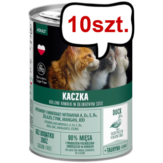 Pet Republic Adult Kaczka Mokra Karma dla kota 400g Pakiet. 10szt.