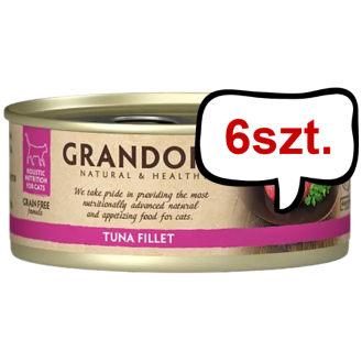 Grandorf Adult Tuna Fillet Mokra karma dla kota op. 70g Pakiet 6szt.