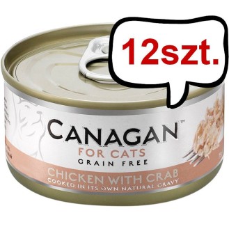Canagan For Cats Chicken with Crab Mokra Karma dla kota op. 75g Pakiet 12szt.