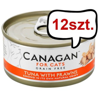 Canagan For Cats Tuna with Prawns Mokra Karma dla kota op. 75g Pakiet 12szt.