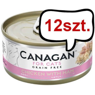 Canagan For Cats Chicken with Ham Mokra Karma dla kota op. 75g Pakiet 12szt.