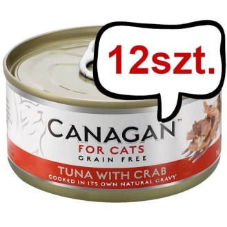 Canagan For Cats Tuna with Crab Mokra Karma dla kota op. 75g Pakiet 12szt.