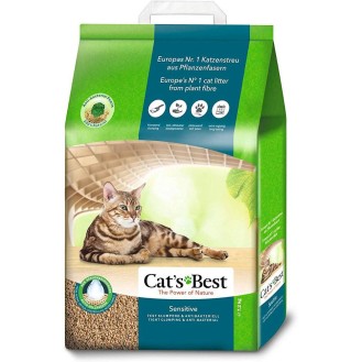 Cat's Best Żwirek drzewny Sensitive (Green Power) dla kota op. 7.2kg (20l)