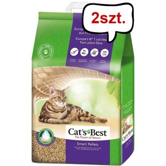 Cat's Best Żwirek drzewny Smart Pellet (Nature Gold) dla kota op. 2x10l
