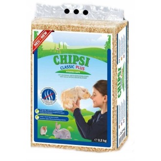 Chipsi Trociny prasowane Classic PLUS dla zwierząt op. 3.2kg (60l)