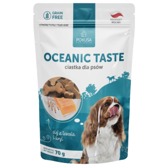 Pokusa Przysmak Oceanic Taste Kryl i olej z łososia dla psa op. 70g WYPRZEDAŻ