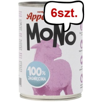 Comfy Appetit Mono Jagnięcina Mokra karma dla psa 400g Pakiet 6szt.