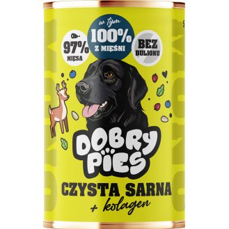 Dobry Pies Monoprotein Adult Czysta sarna Mokra karma dla psa op. 400g