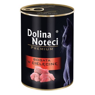 Dolina Noteci Premium Bogata w Cielęcinę Mokra Karma dla kota op. 400g
