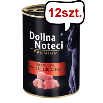 Dolina Noteci Premium Bogata w Cielęcinę Mokra Karma dla kota op. 400g Pakiet 12szt.