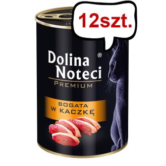 Dolina Noteci Premium Bogata w Kaczkę Mokra Karma dla kota op. 400g Pakiet 12szt.