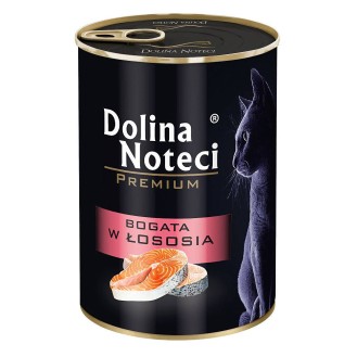 Dolina Noteci Premium Bogata w Łososia Mokra Karma dla kota op. 400g