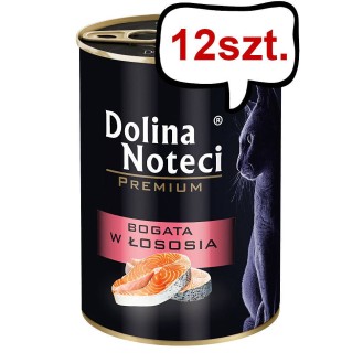 Dolina Noteci Premium Bogata w Łososia Mokra Karma dla kota op. 400g Pakiet 12szt.