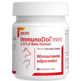 Dolfos Preparat na odporność Immunodol MINI dla psa i kota op. 60 tabletek
