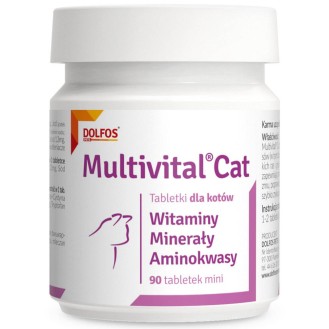 Dolfos Preparat witaminowy Multivital CAT dla kota op. 90 tabletek