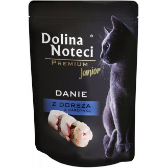 Dolina Noteci Premium Junior Danie z dorsza Mokra Karma dla kota op. 10x85g