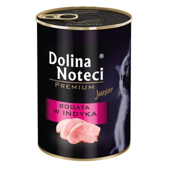 Dolina Noteci Premium Kitten Bogata w Indyka Mokra Karma dla kociąt op. 400g