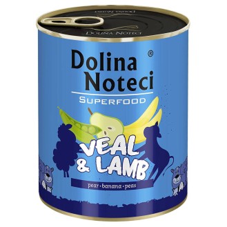 Dolina Noteci Superfood Cielęcina z jagnięciną Mokra karma dla psa op. 800g