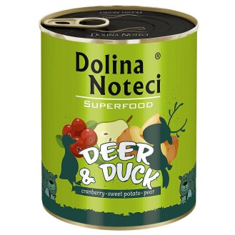 Dolina Noteci Superfood Jeleń z kaczką Mokra karma dla psa op. 800g