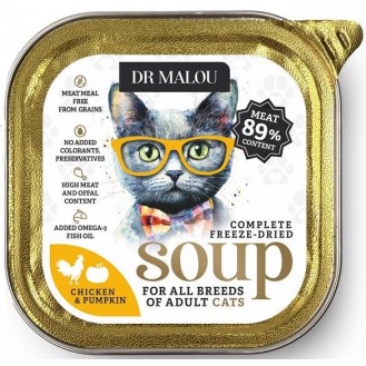 Dr Malou Soup Chicken&Pumpkin Liofilizowana Karma dla kota op. 12g