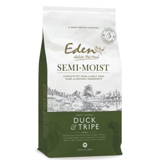 Eden Duck&Tripe Medium Półwilgotna karma dla psa op. 2kg + Ollo Przysmak Soft Strips op. 80g GRATIS